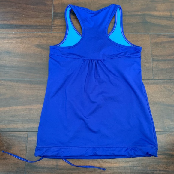 Athleta Blue Tie Bottom Tinker Tank Top - Picture 2 of 4
